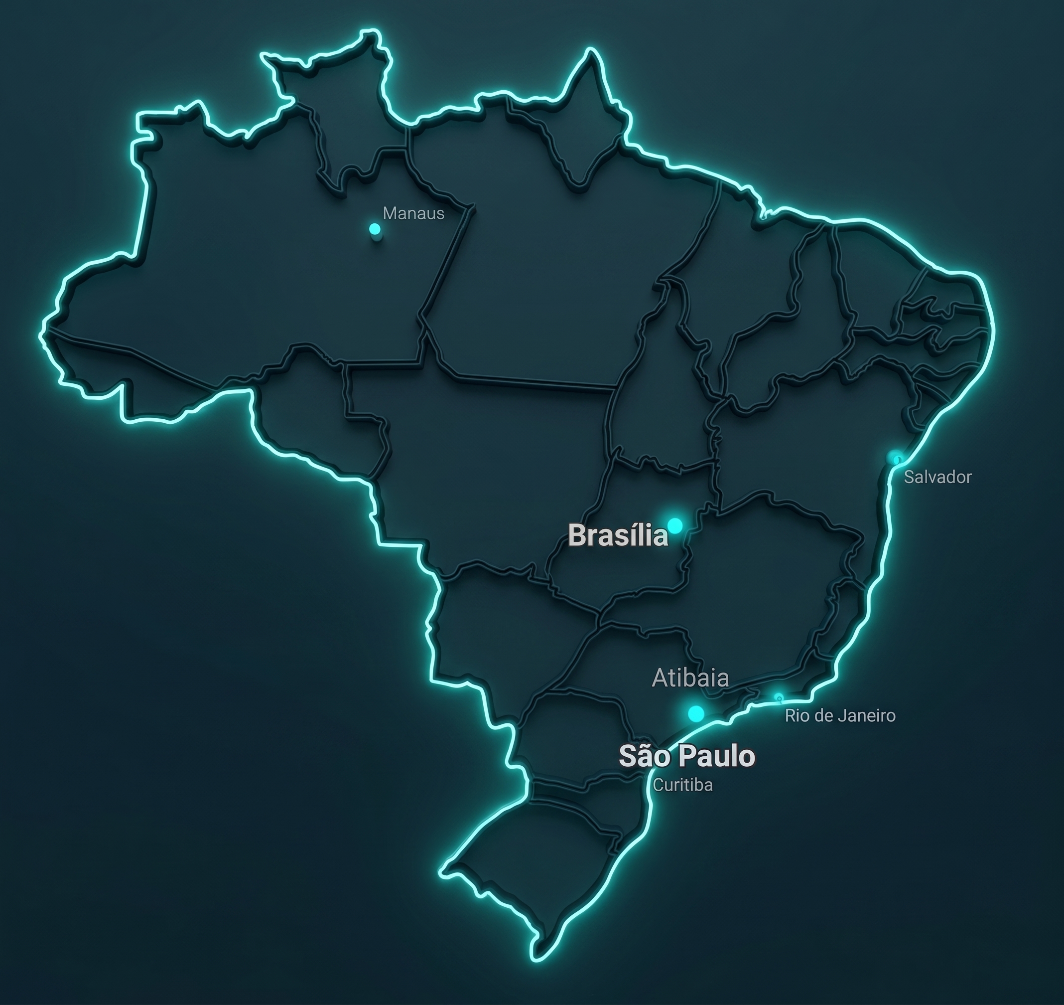 Mapa do Brasil - Presença Conect Check